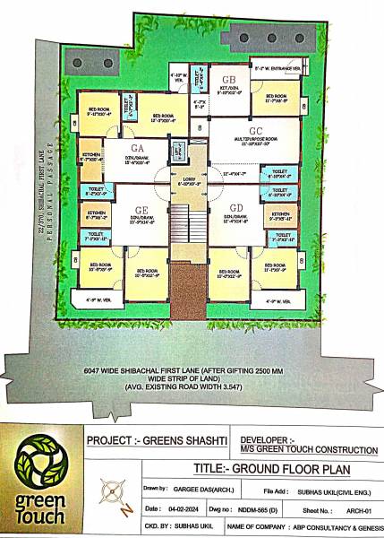  greens-shasthi Greens Touch Ground Cluster Plan