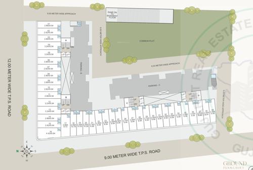  shree-siddheshwar-holyland Block A To D Cluster Plan for ground Floor