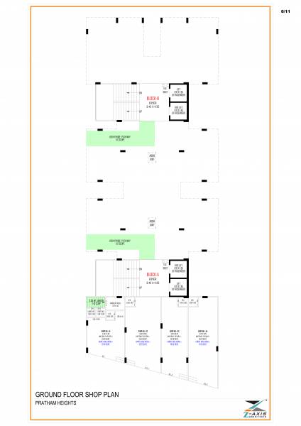  pratham-heights Block A And B Cluster Plan for ground Floor