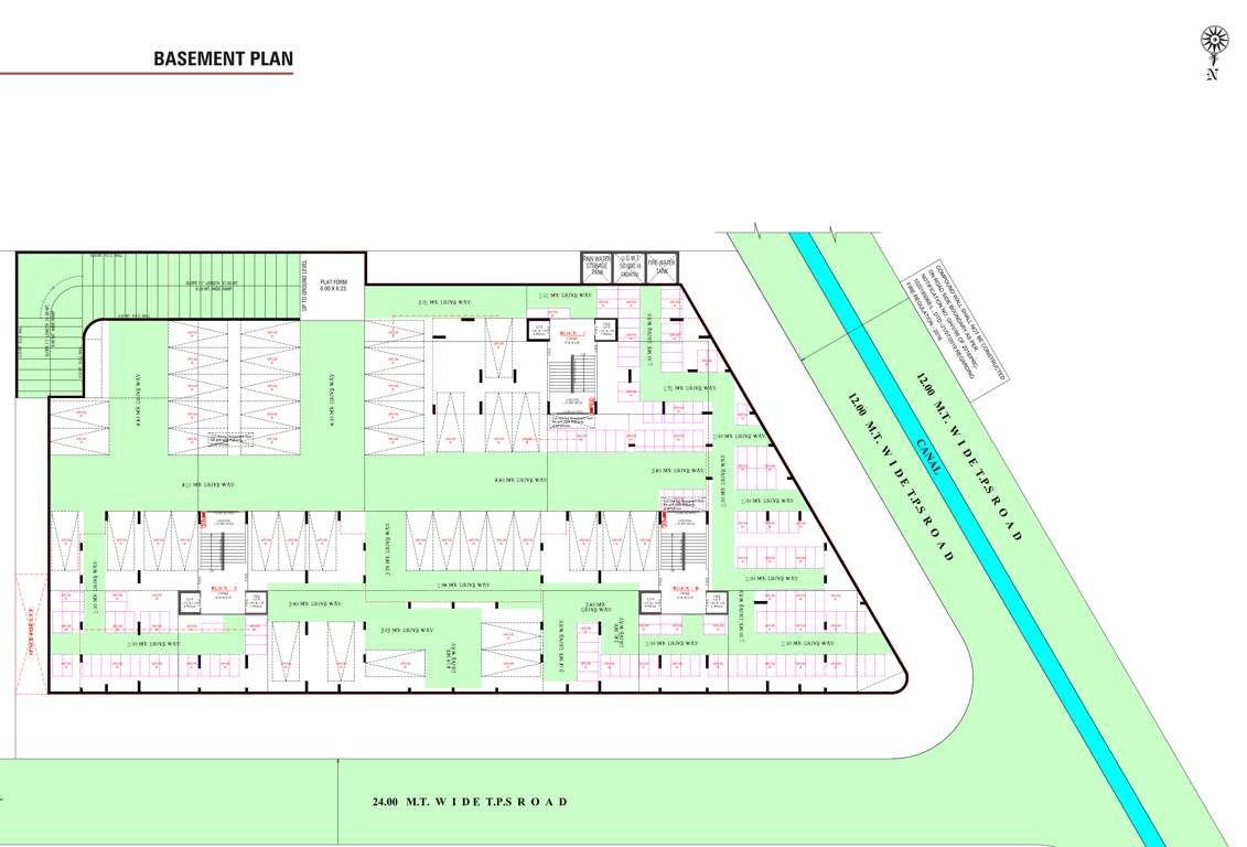  sunrise skyz Block A TO C Cluster Plan for Basement Floor