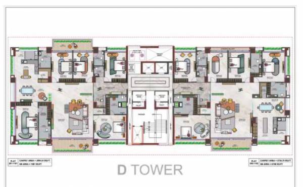 Block D Typical Floor Cluster Plan vanilla-sky Block D Typical Floor Cluster Plan