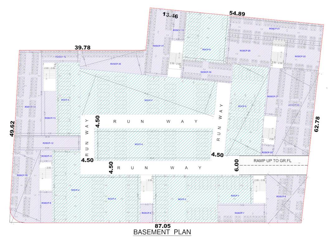  anjani nandan enclave A To G Basement Cluster Plan