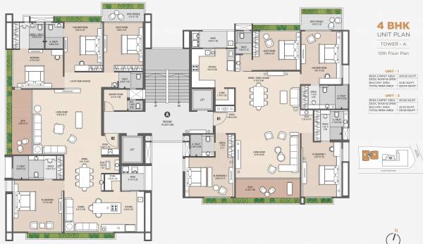 Building-A Cluster Plan For 10th Floor shreepad Building-A Cluster Plan For 10th Floor