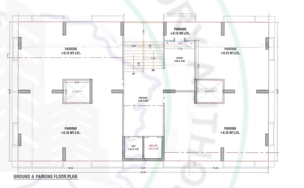  silent residency Block E Ground Floor Cluster Plan