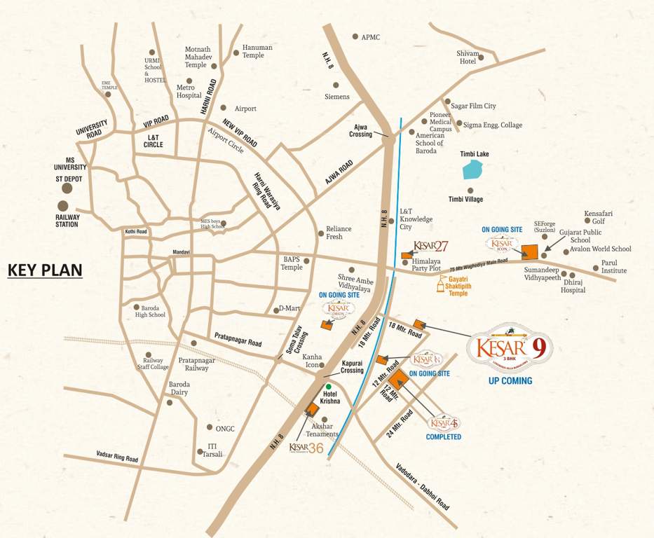  kesar 9 Location Plan