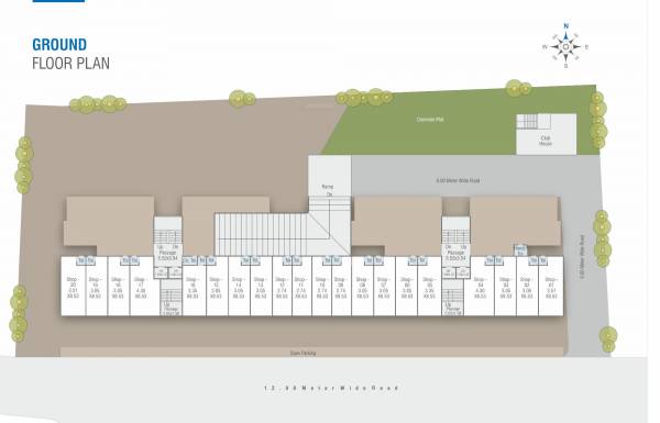 Block A&B Ground Floor Cluster Plan shree-siddheshwar-highline Block A&B Ground Floor Cluster Plan