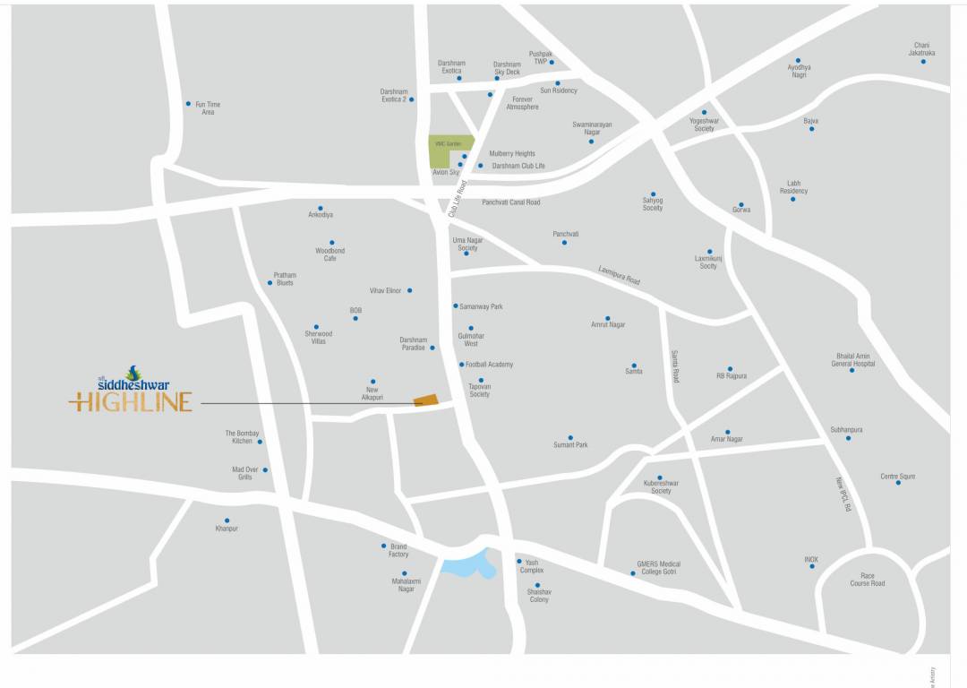 shree siddheshwar highline Location Plan