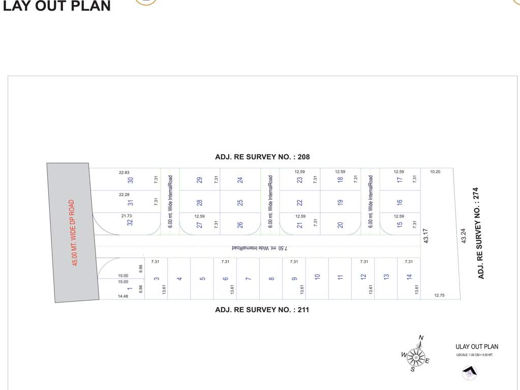  suryam bungalows Layout Plan