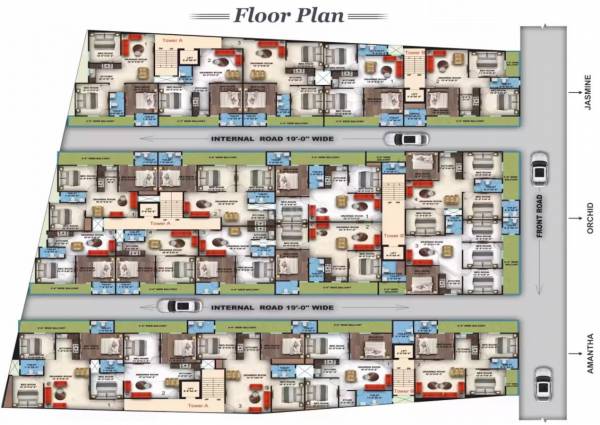 Dummy Tower Cluster Plan antalya-heights Dummy Tower Cluster Plan
