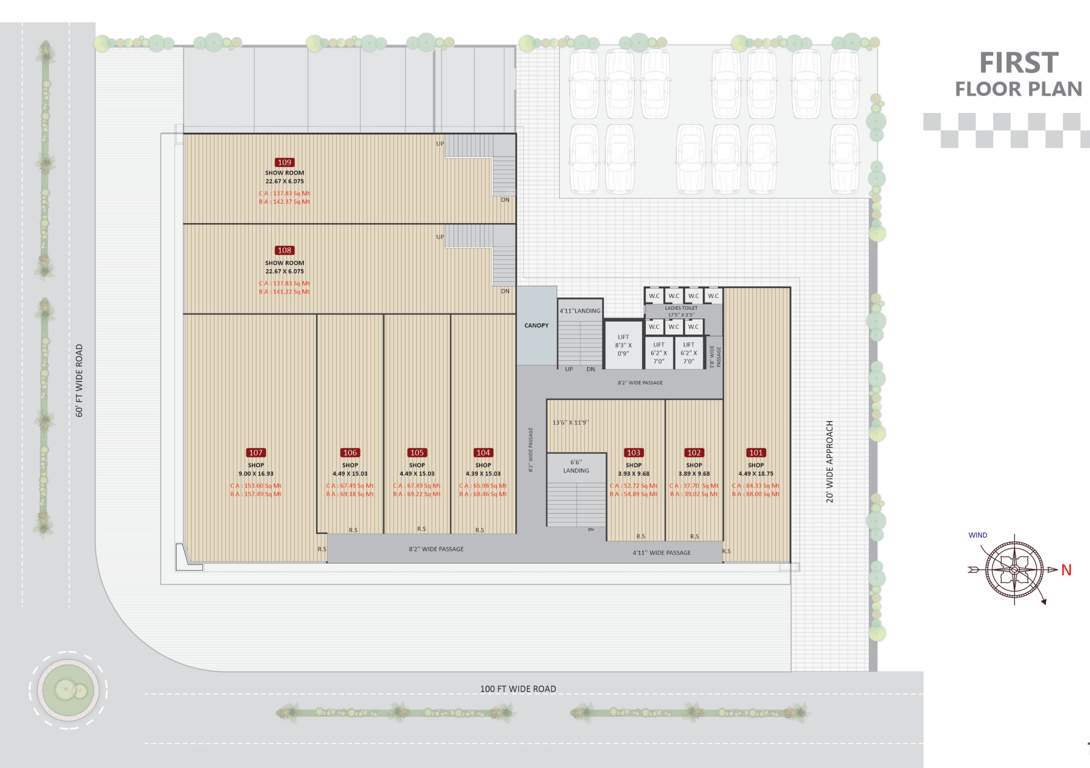  pavilion plaza A Cluster Plan For 1st Floor