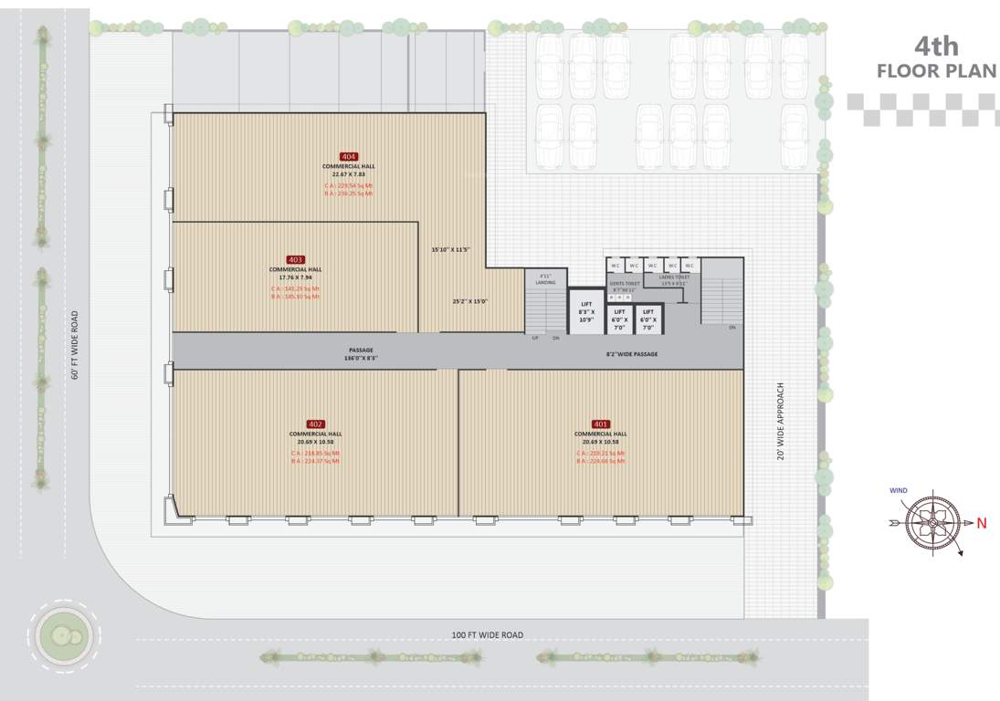  pavilion plaza A Cluster Plan For 4th Floor