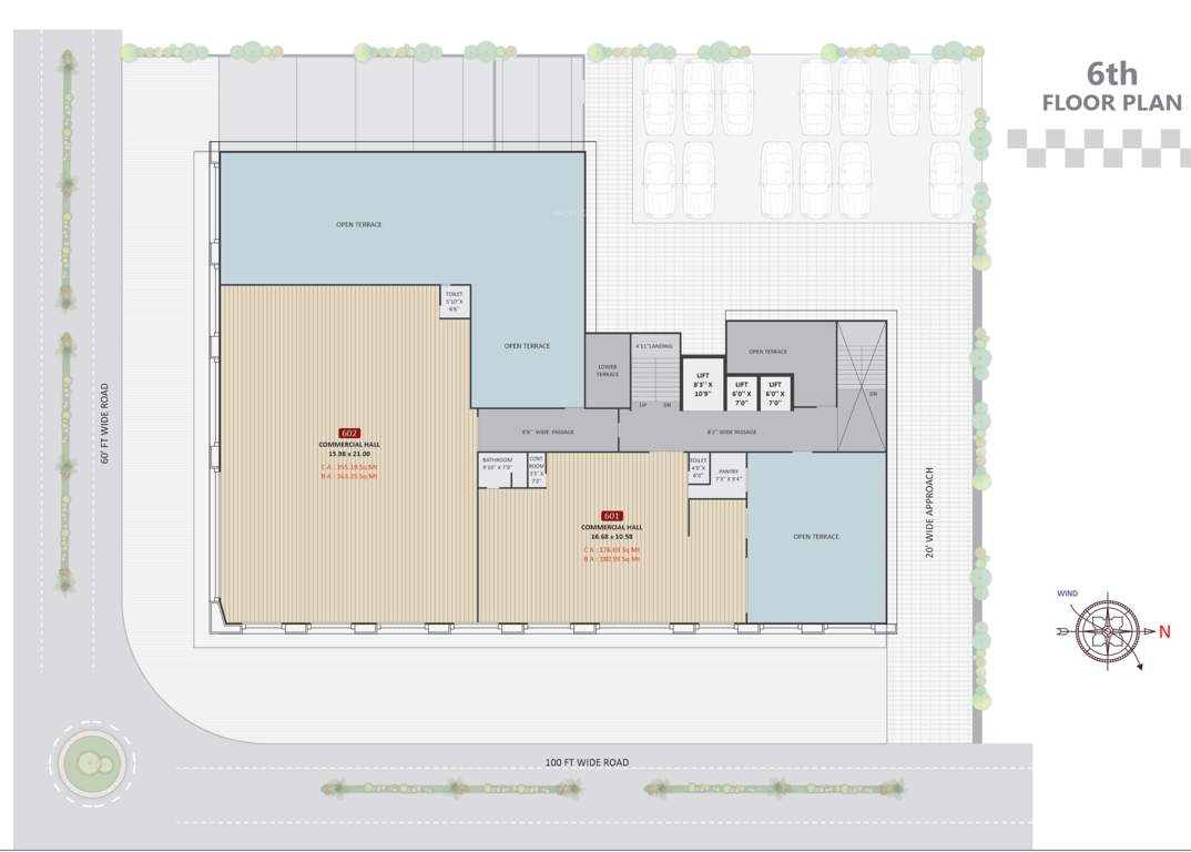  pavilion plaza A Cluster Plan For 6th Floor