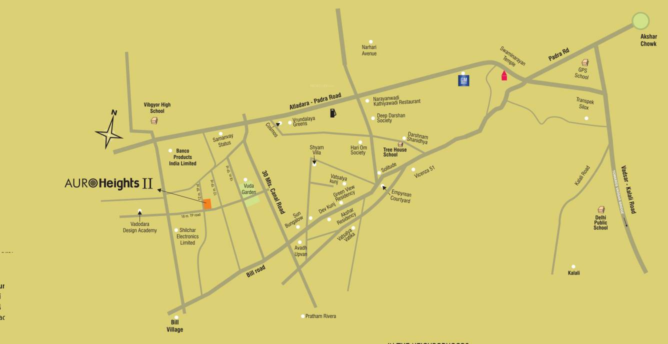 auro heights 2 Location Plan