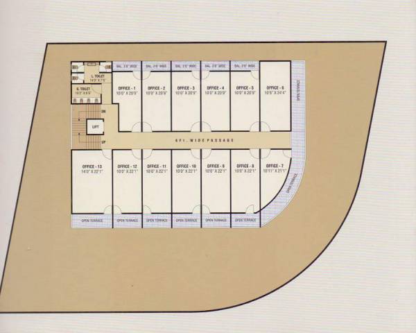  facet-square Facet Square Cluster Plan from 3rd to 4th Floor