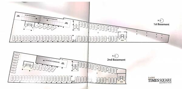  radhey-time-square Radhey Time Square Basement Floor Cluster Plan