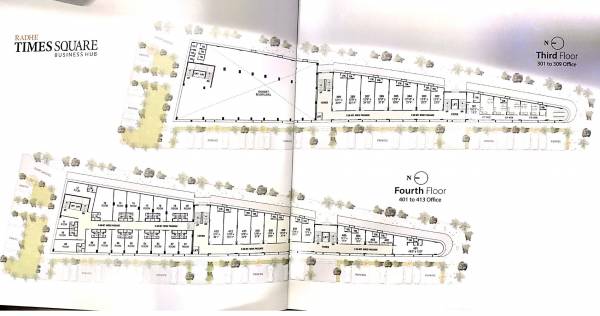  radhey-time-square Radhey Time Square Cluster Plan for 3rd Floor