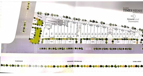  radhey-time-square Radhey Time Square Ground Floor Cluster Plan