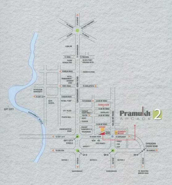  pramukh-arcade-2 Location Plan