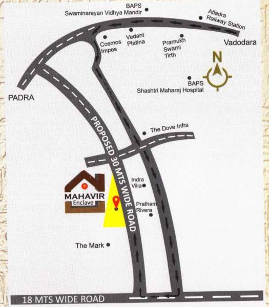  mahavir-enclave Location Plan