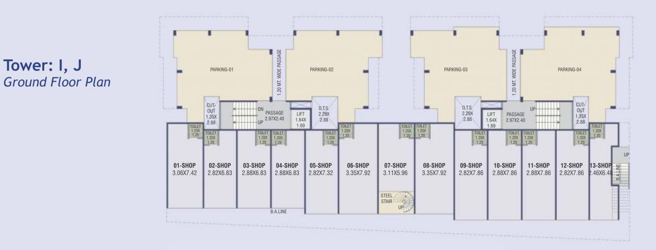  glory I +J Cluster Plan For Ground Floor