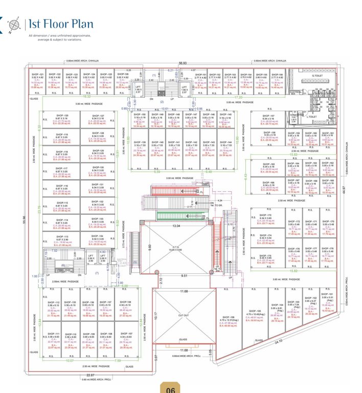  a r mall A R Mall Cluster Plan for 1st Floor