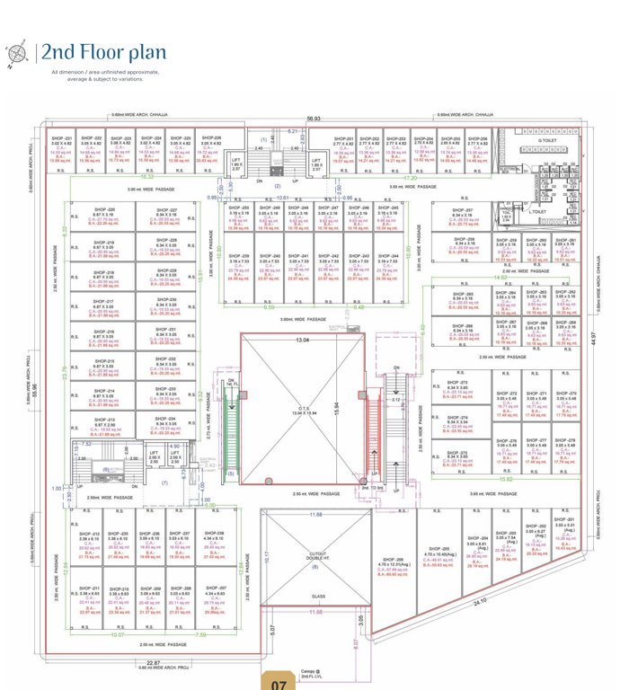  a r mall A R Mall Cluster Plan for 2nd Floor