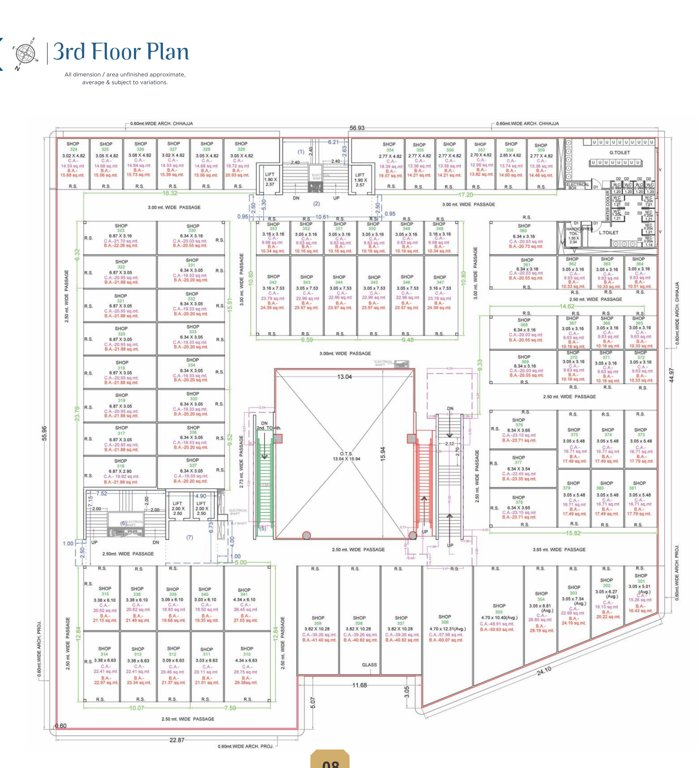  a r mall A R Mall Cluster Plan for 3rd Floor