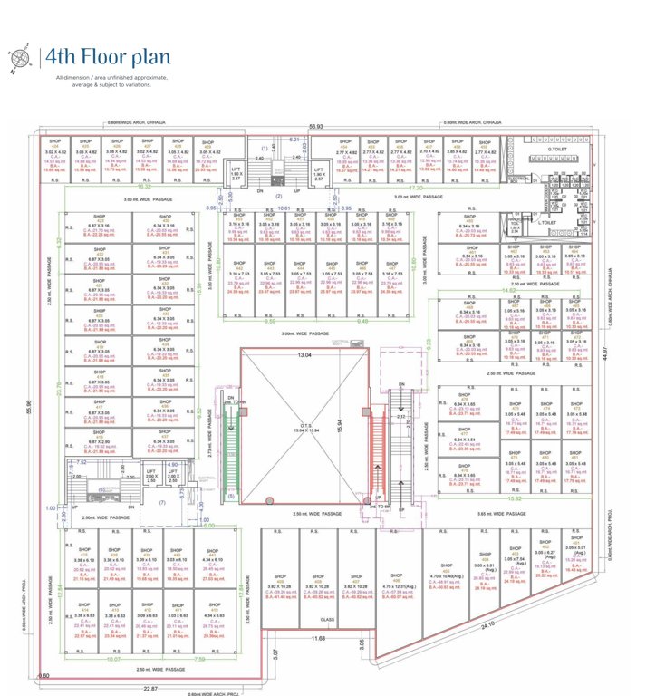  a r mall A R Mall Cluster Plan for 4th Floor