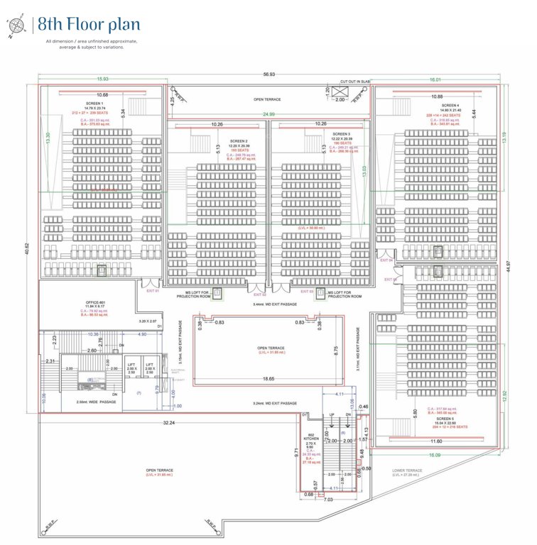  a r mall A R Mall Cluster Plan for 8th Floor