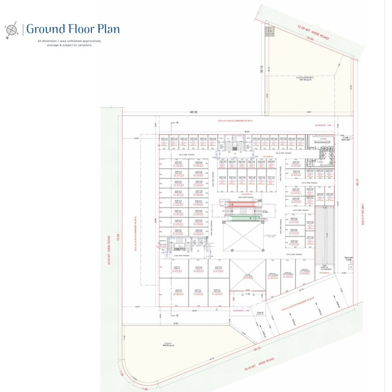  a r mall A R Mall Ground Floor Cluster Plan