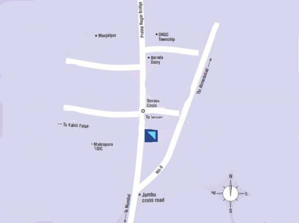  joyos-hubtown-vadodara Location Plan