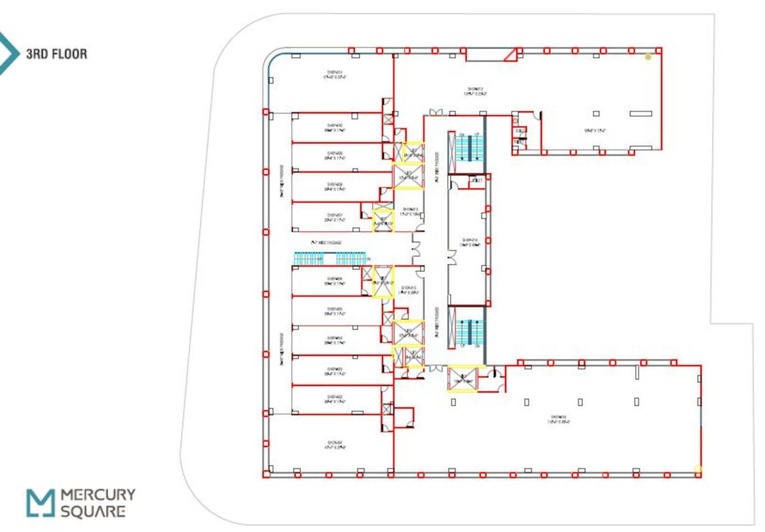 mercury square A Cluster Plan For 3rd Floor