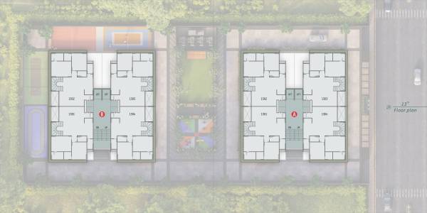  residency Block A Cluster Plan for 13th Floor