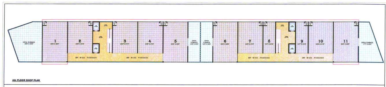  r m arcade R M Arcade Cluster Plan for 4th Floor
