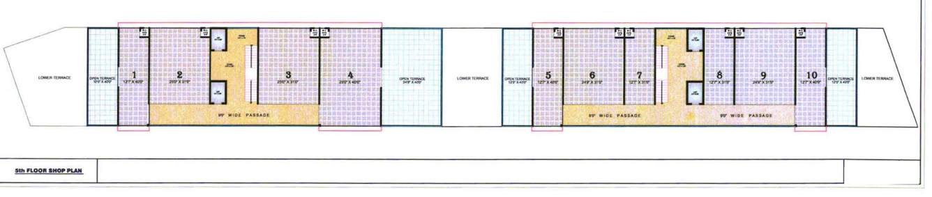  r m arcade R M Arcade Cluster Plan for 5th Floor