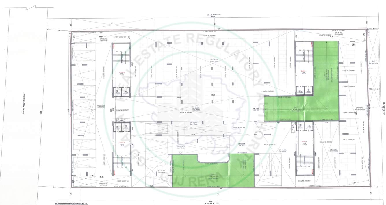  shaligram Block A,B,C,D Cluster Plan For Basement 1
