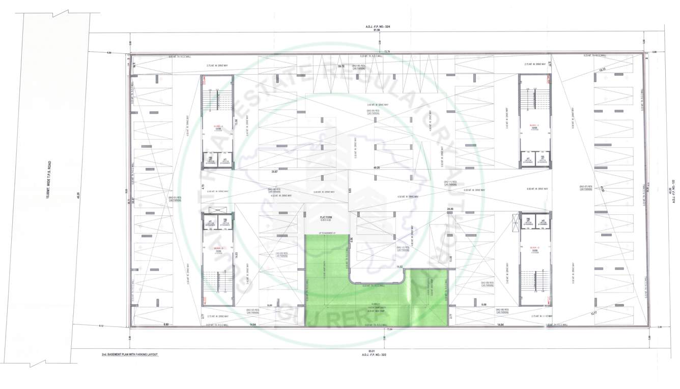  shaligram Block A,B,C,D Cluster Plan For Basement 2