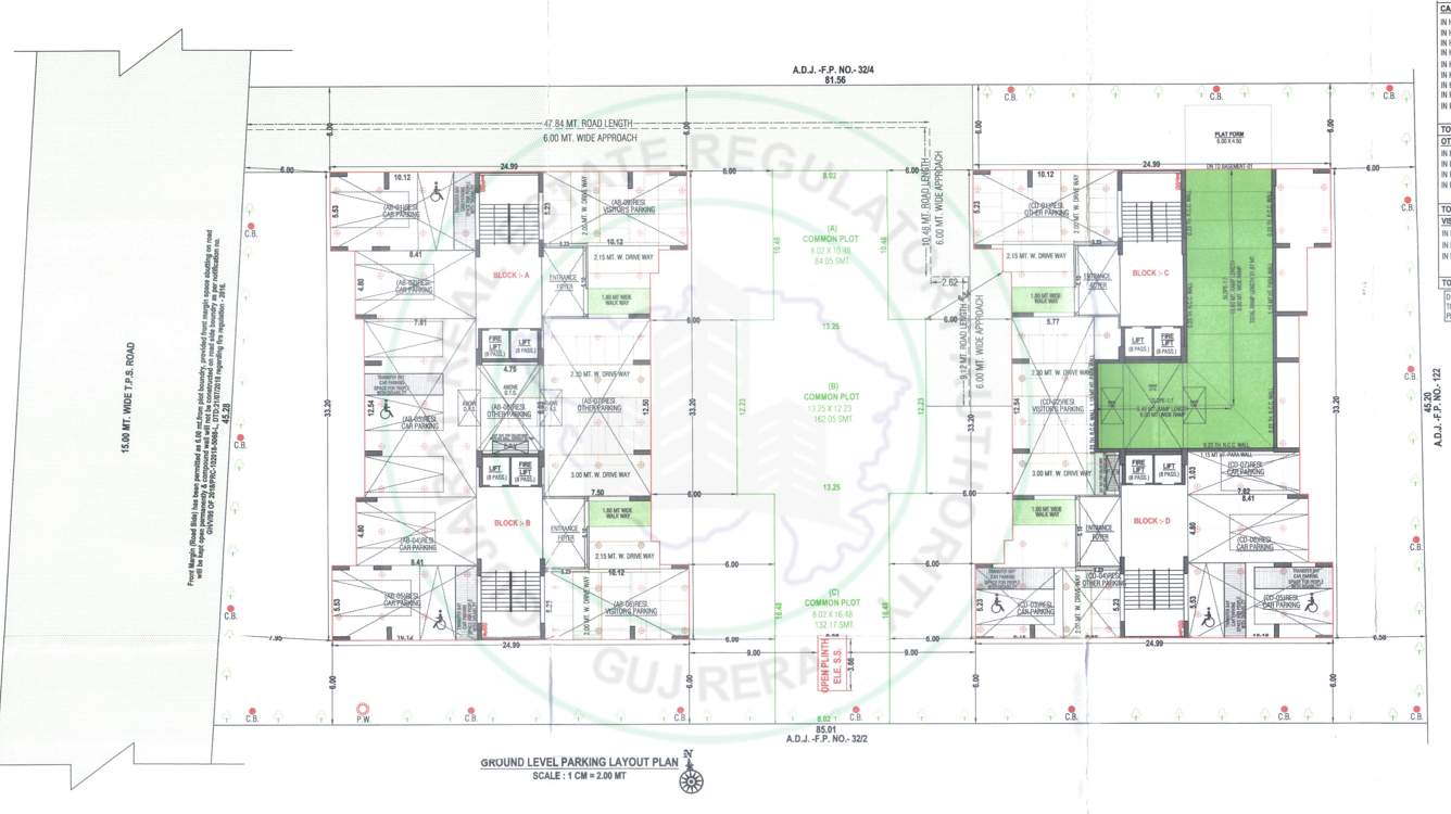  shaligram Block A,B,C,D Cluster Plan For Ground Floor