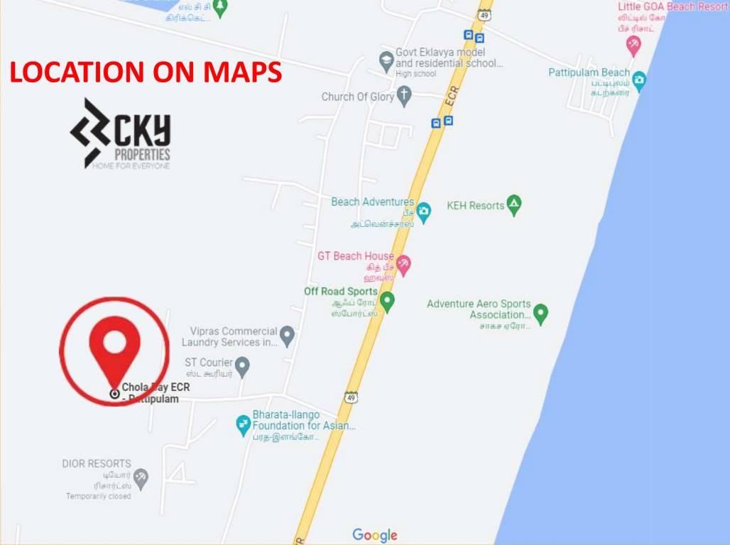  chola bay Location Plan