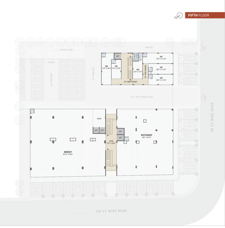  etc extol trade center Etc Extol Trade Center Cluster Plan for 5th Floor