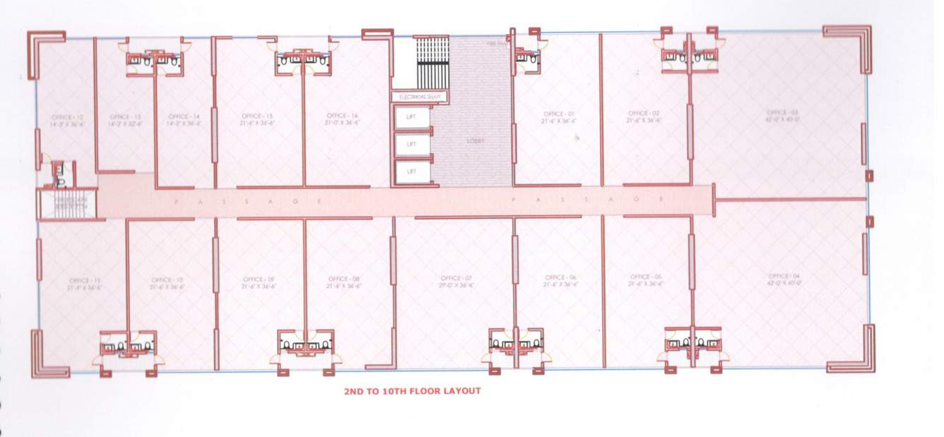  block d notus it park Block D Notus It Park Cluster Plan from 2nd to 10th Floor