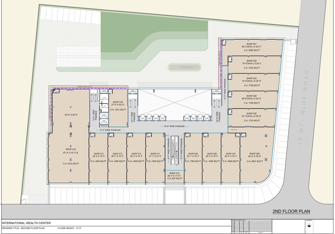  international wealth center 1 Cluster Plan For 2nd Floor