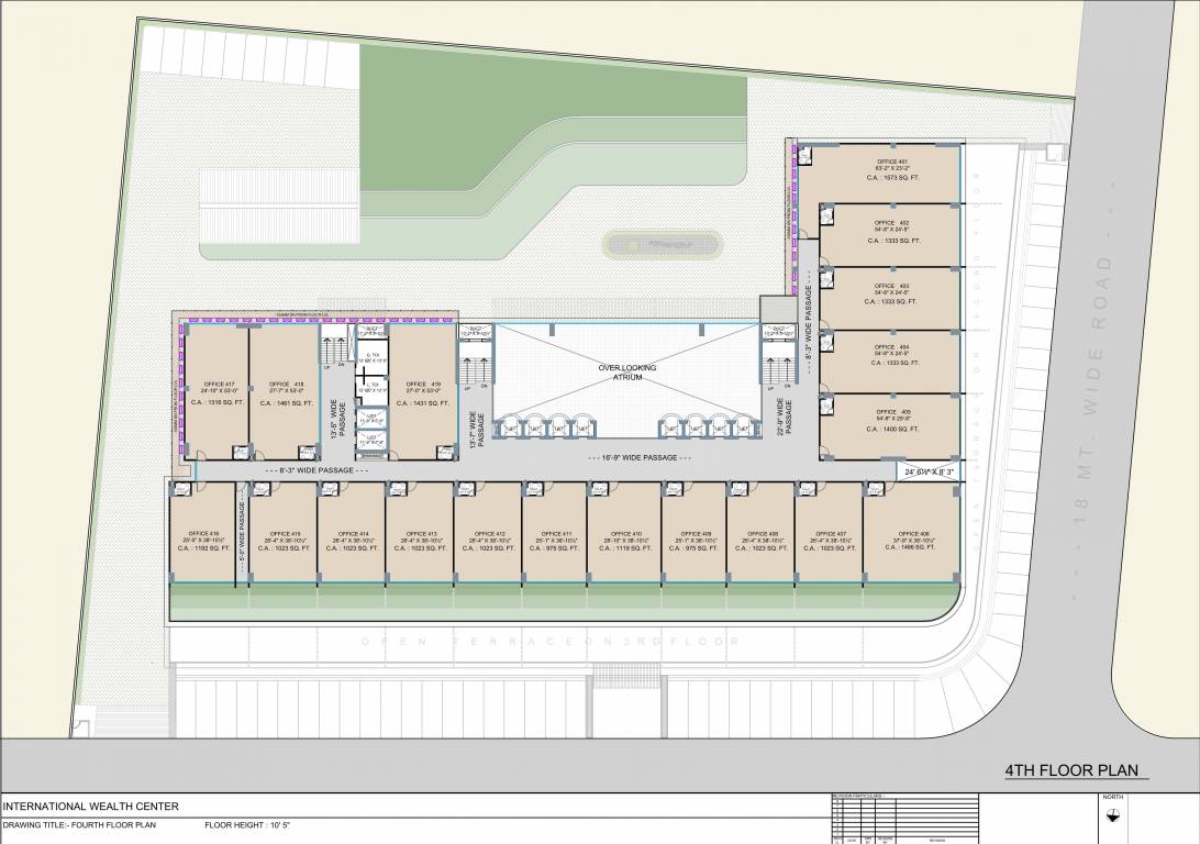  international wealth center 1 Cluster Plan For 4th Floor