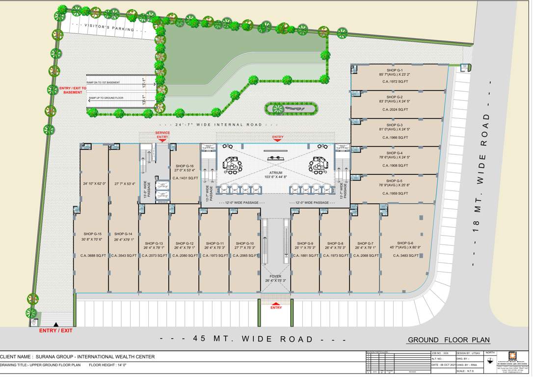  international wealth center 1 Cluster Plan For Ground Floor