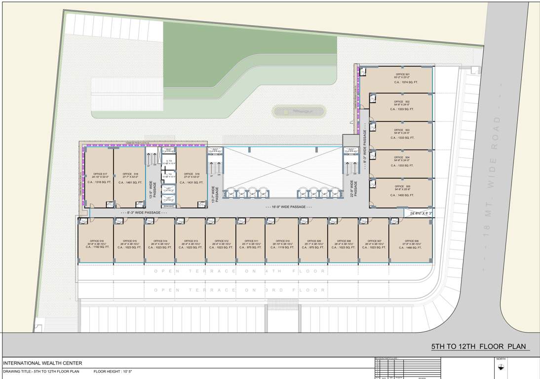  international wealth center 1 Cluster Plan From 5th To 12th Floor