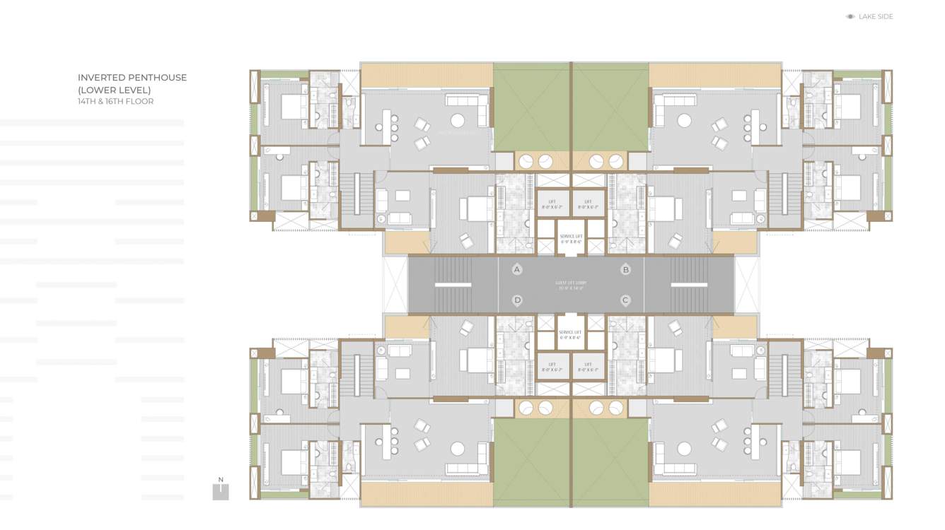  raamah ellemento Block A Cluster Plan For 14th & 16 Floor
