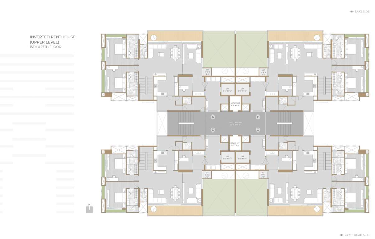  raamah ellemento Block A Cluster Plan For 15th & 17th Floor