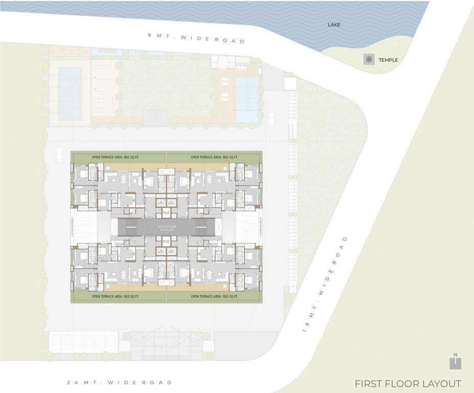  raamah ellemento Block A Cluster Plan For 1st Floor