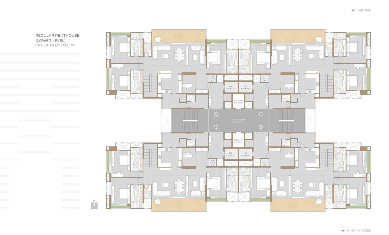  raamah ellemento Block A Cluster Plan For 8th, 10th & 12 Floor