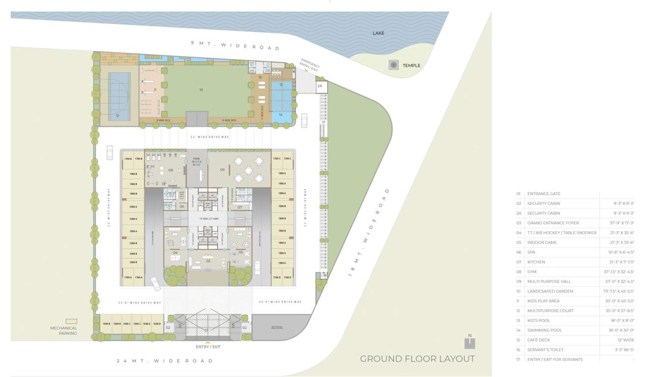  raamah ellemento Block A Cluster Plan For Ground Floor